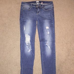 Sneak peek ripped boyfriend jeans size 5
